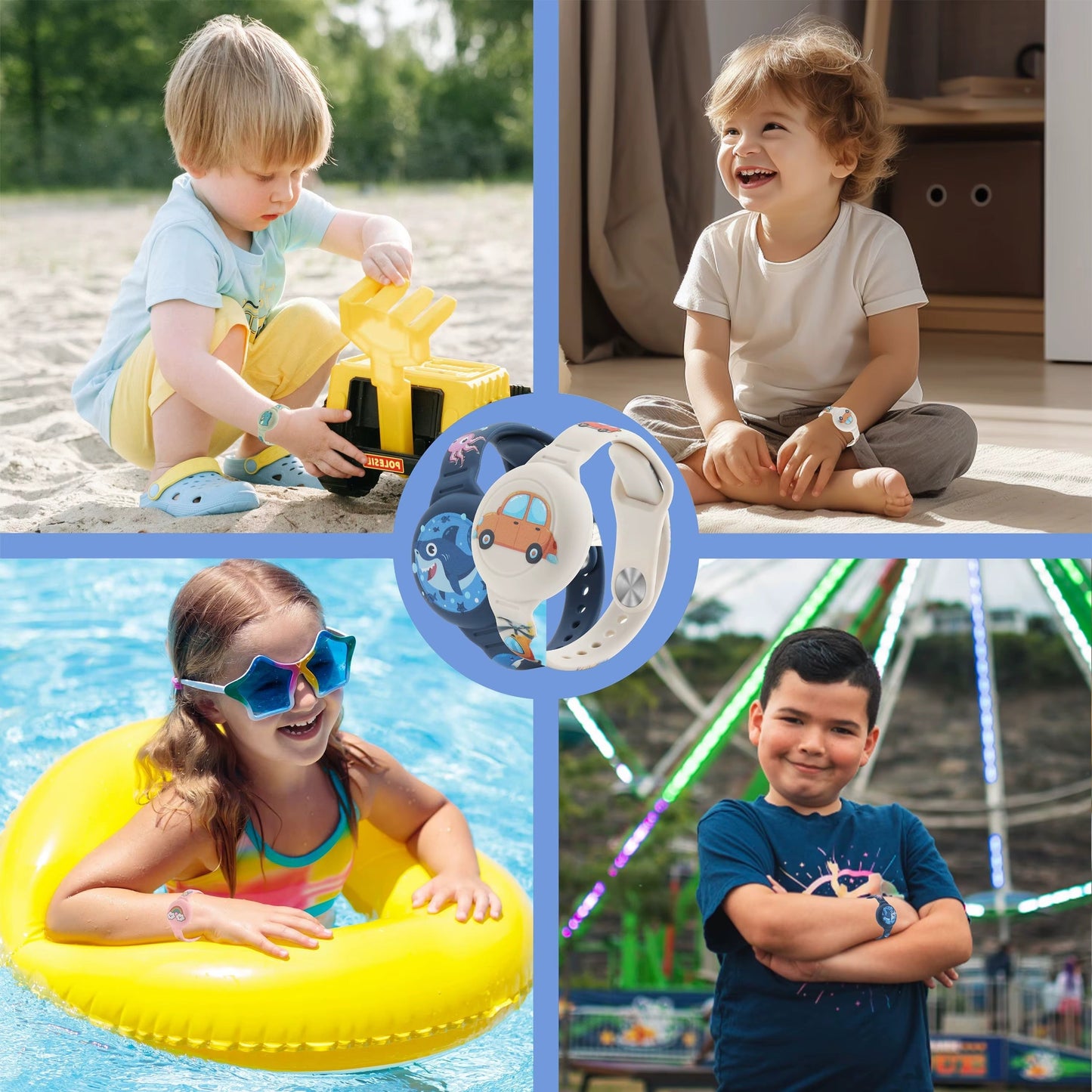 Norvo | ChildSafe GPS Armbånd – Silikonholder for Tracker