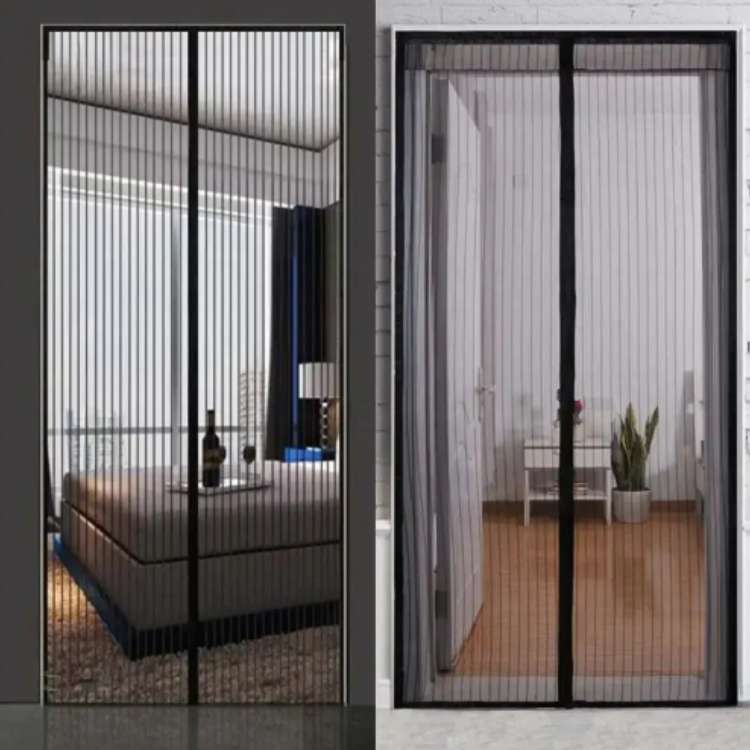 Norvo | InsectGuard Magnetisk Mesh Dør | Tungvindt, Rivesterk & Håndfri Tilgang for Sommerluftstrøm