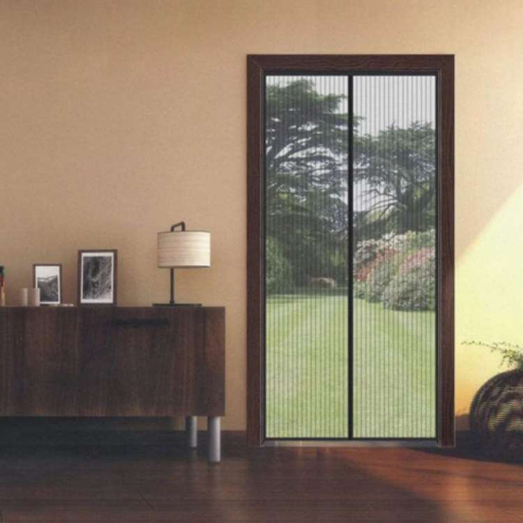 Norvo | InsectGuard Magnetisk Mesh Dør | Tungvindt, Rivesterk & Håndfri Tilgang for Sommerluftstrøm