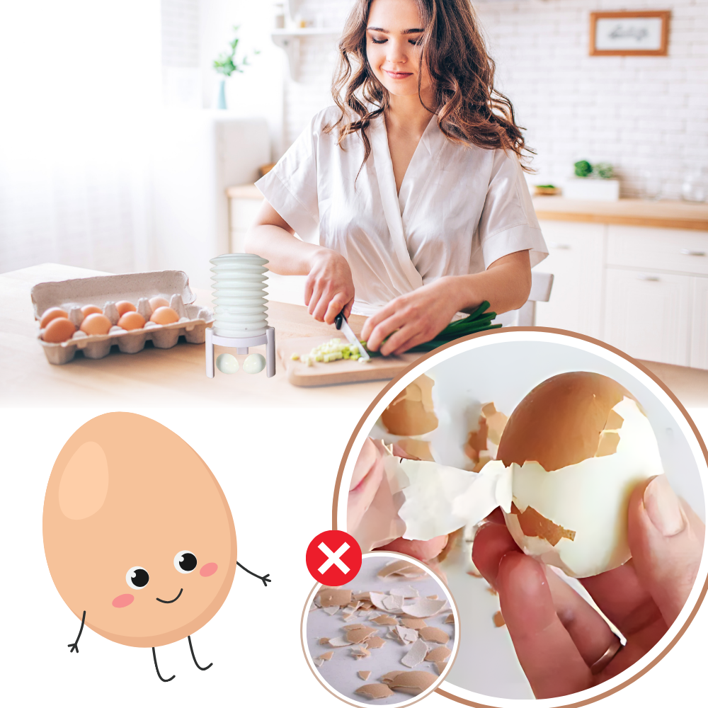 Øyeblikkelig eggeskall fjern skreller