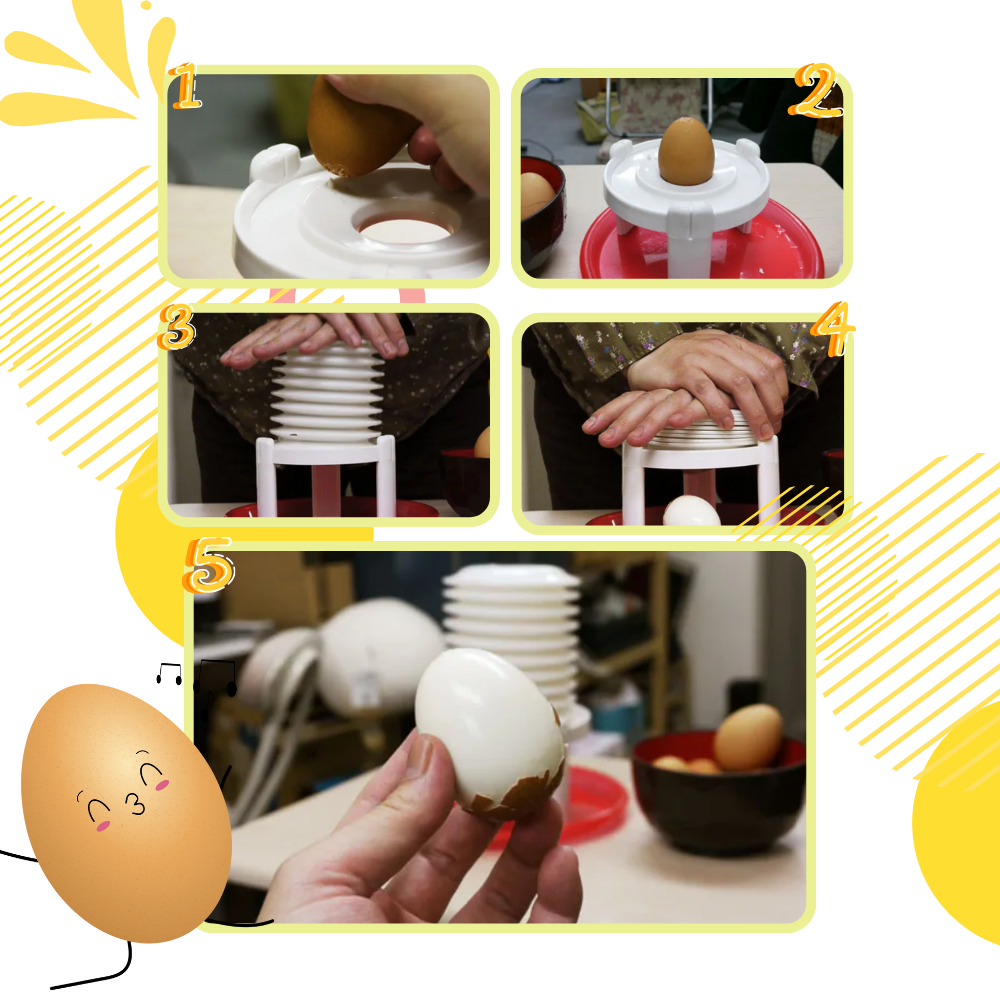 Øyeblikkelig eggeskall fjern skreller