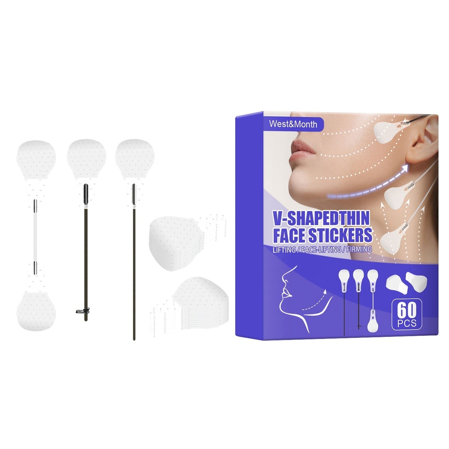 Norvo | Usynlige Ansiktsklistermerker - 60stk