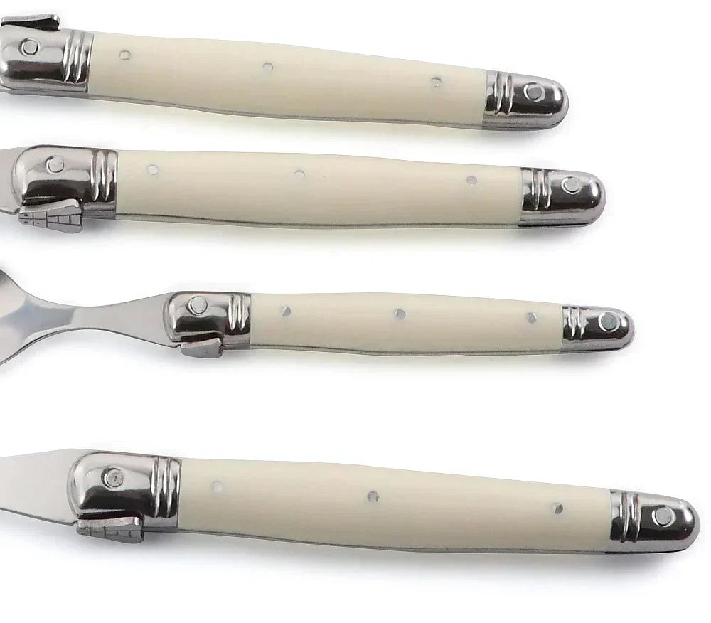 Norvo | IvoryElegance – Luxus Laguiole Bestikksett med Tidøst Stil