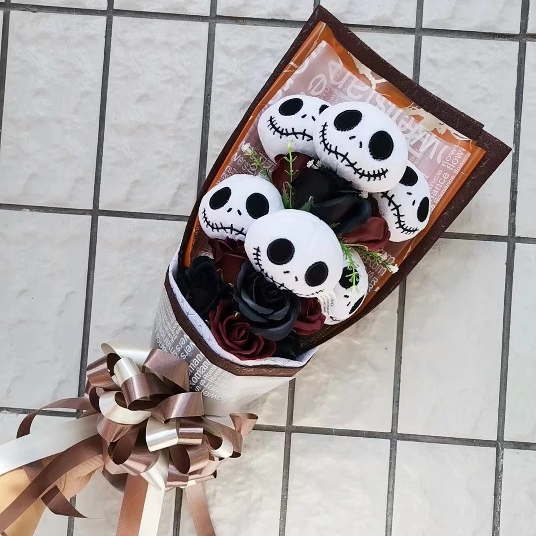 Norvo | Jack Skellington Bukett - Halloween Plush Dukke Mareritt Før Jul Bukett