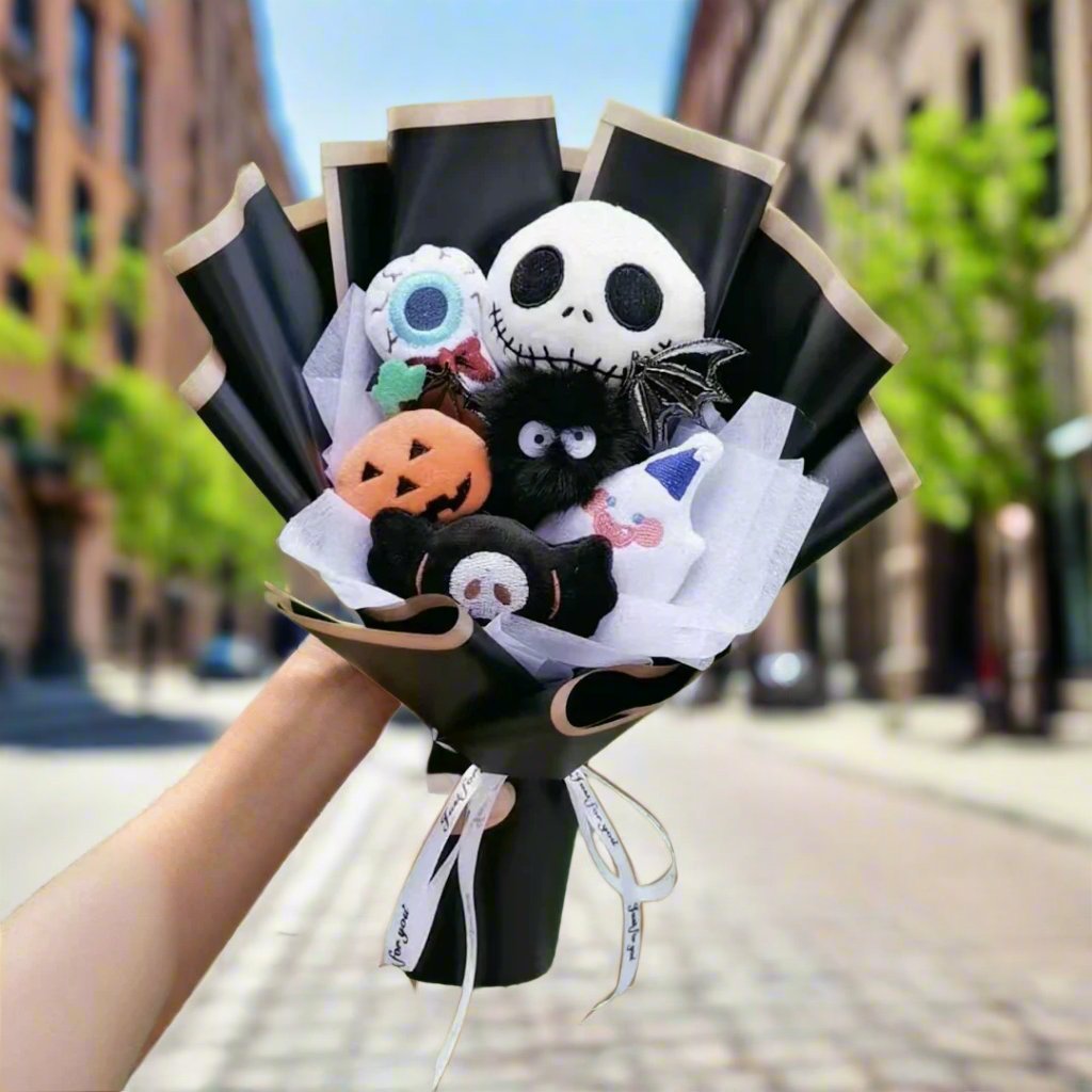 Norvo | Jack Skellington Bukett - Halloween Plush Dukke Mareritt Før Jul Bukett