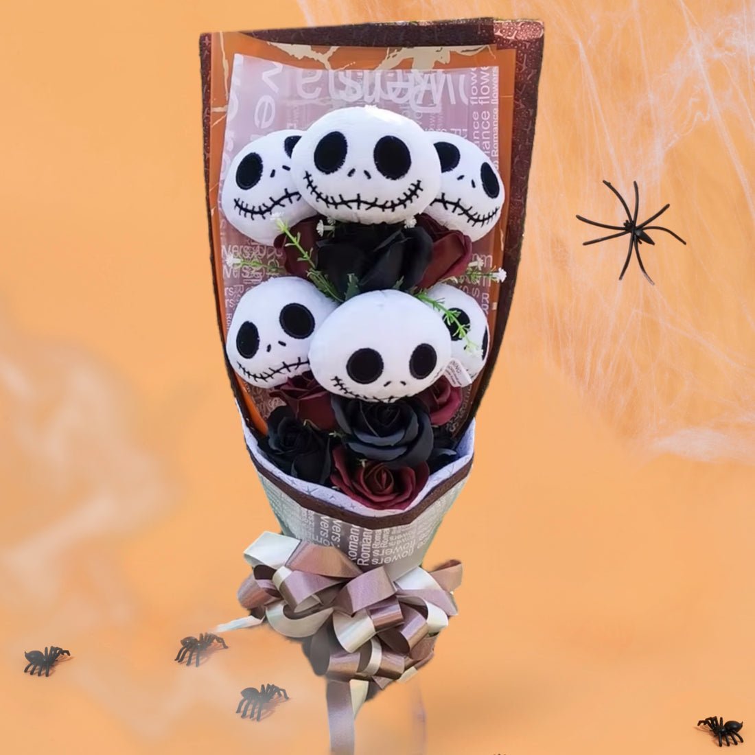 Norvo | Jack Skellington Bukett - Halloween Plush Dukke Mareritt Før Jul Bukett
