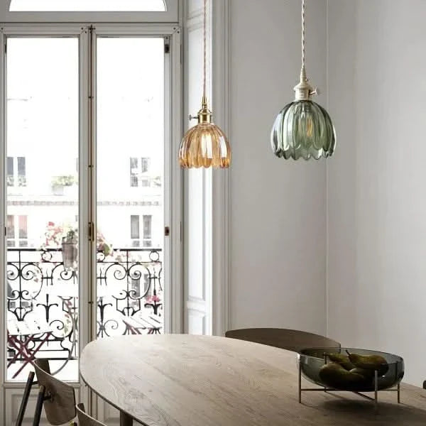 Norvo | Glass Flower Pendant Light – Japansk stil