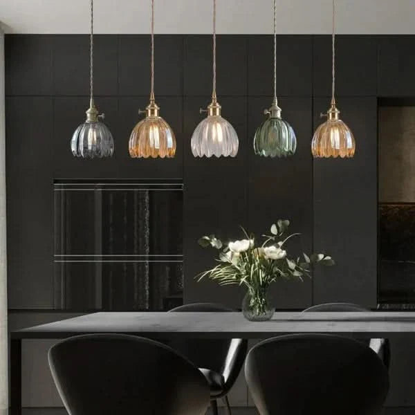 Norvo | Glass Flower Pendant Light – Japansk stil