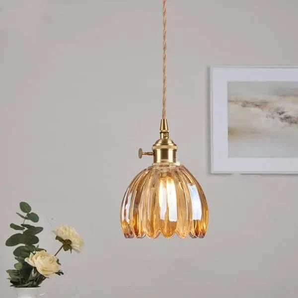 Norvo | Glass Flower Pendant Light – Japansk stil