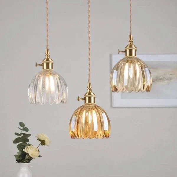 Norvo | Glass Flower Pendant Light – Japansk stil