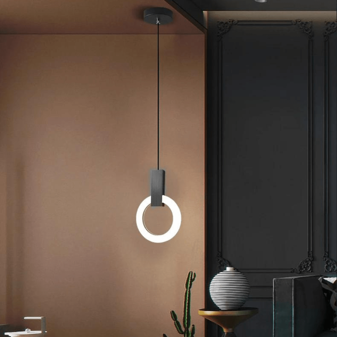 Norvo | Nordisk LED Pendellampe Laget av Tre, Rund