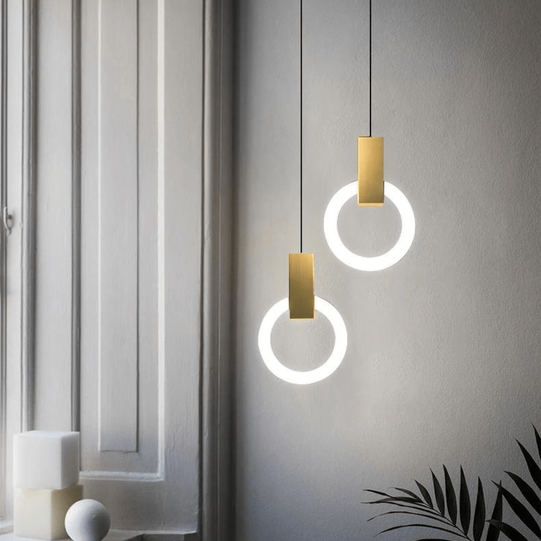 Norvo | Nordisk LED Pendellampe Laget av Tre, Rund
