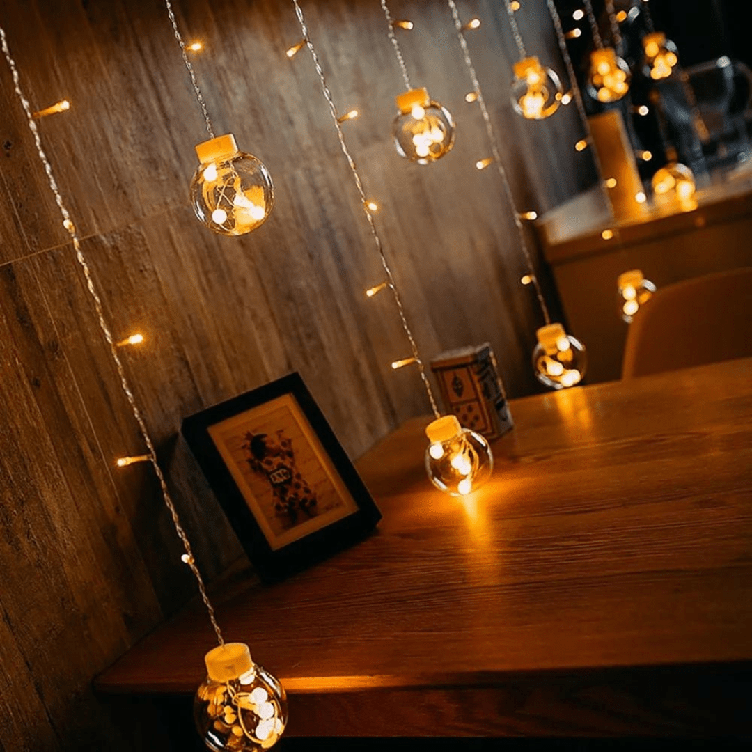 Norvo | Utendørs solfylt boble lyslenker – 8 moduser