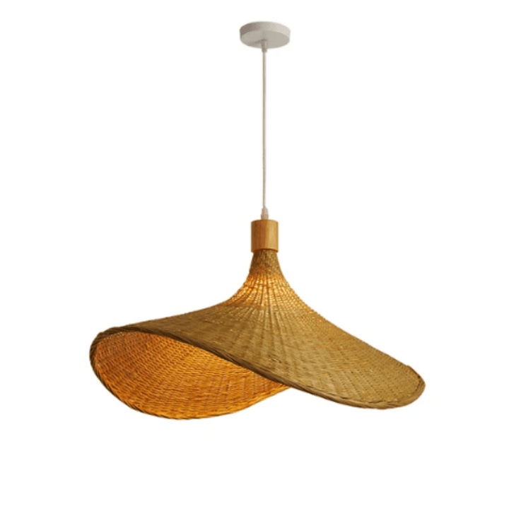 Naturlig Rattan Pendellampe | Rustikk Belysning for Stue og Spiserom | Håndlaget Design | Norvo
