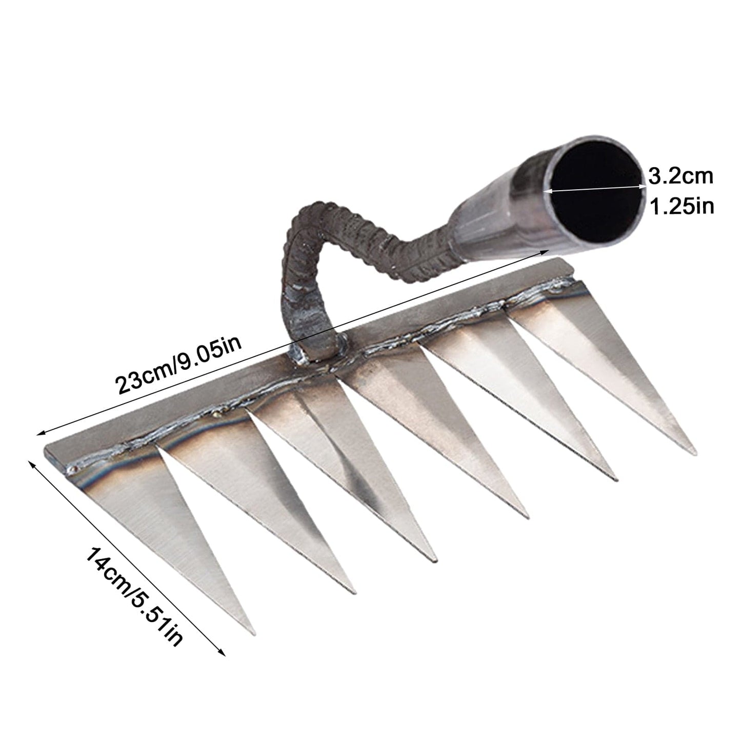 Norvo | RootRake Pro | Tungvekt Hagehake for Landskapsarbeid