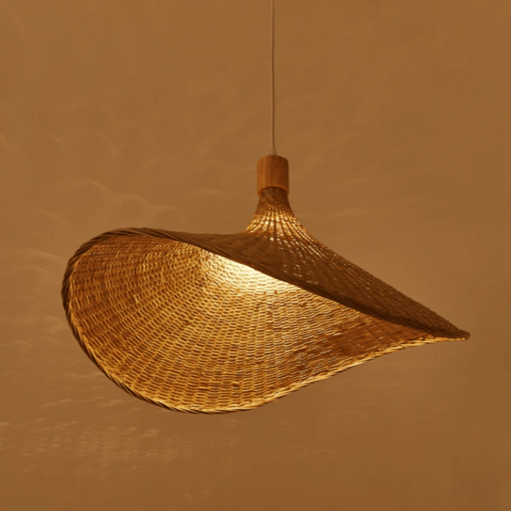 Naturlig Rattan Pendellampe | Rustikk Belysning for Stue og Spiserom | Håndlaget Design | Norvo