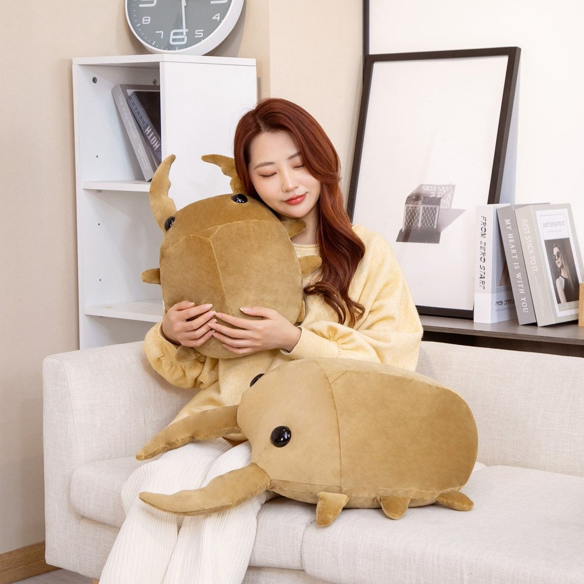 Norvo | Brun Kawaii Dung Beetles Plysje