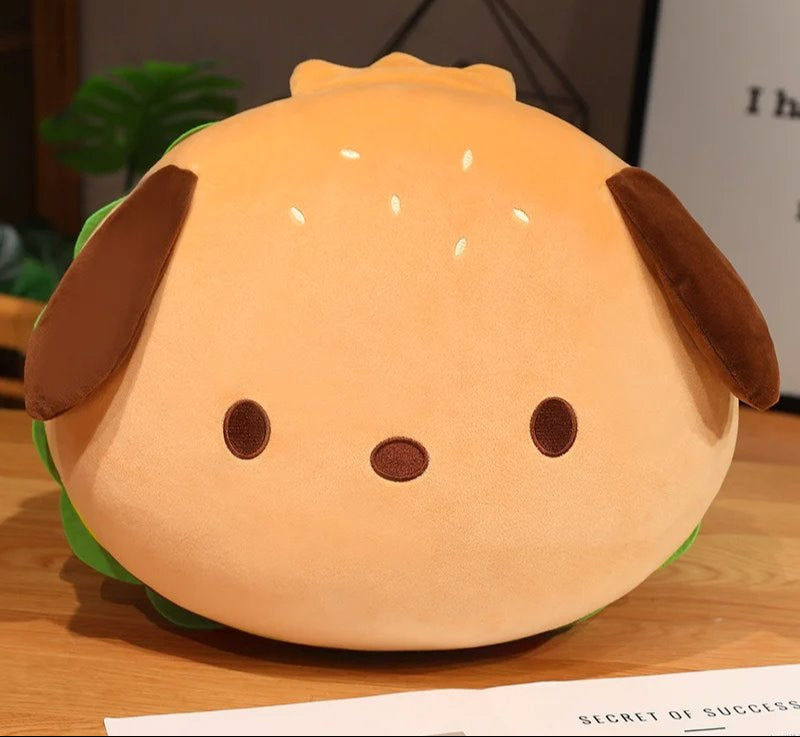 Norvo | Capybara & Dog Hamburger Plüsjeposepute