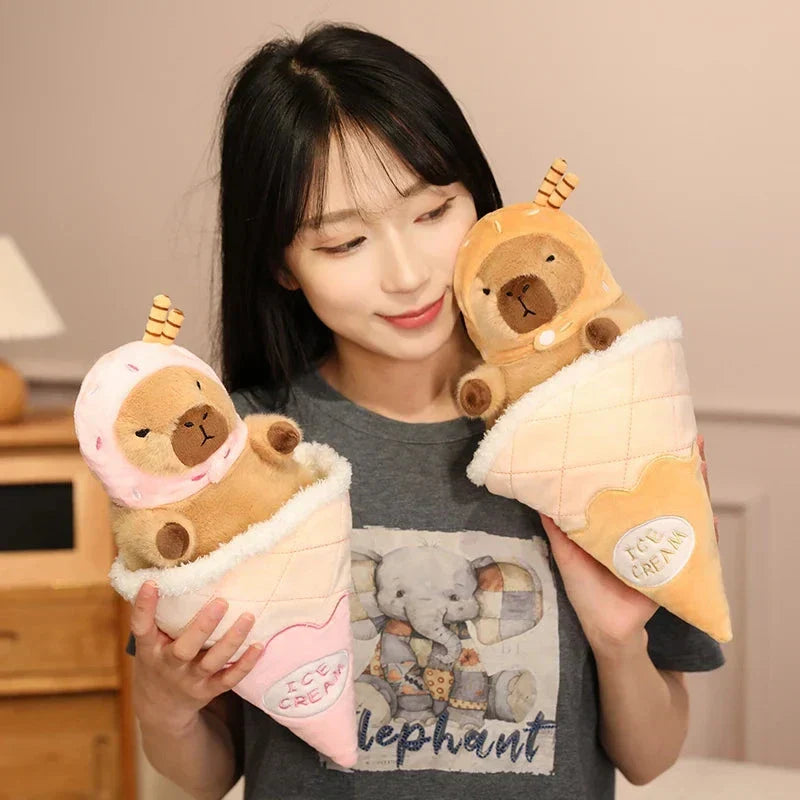 Norvo | Capybara Soft Iskrem Vaffel Plush