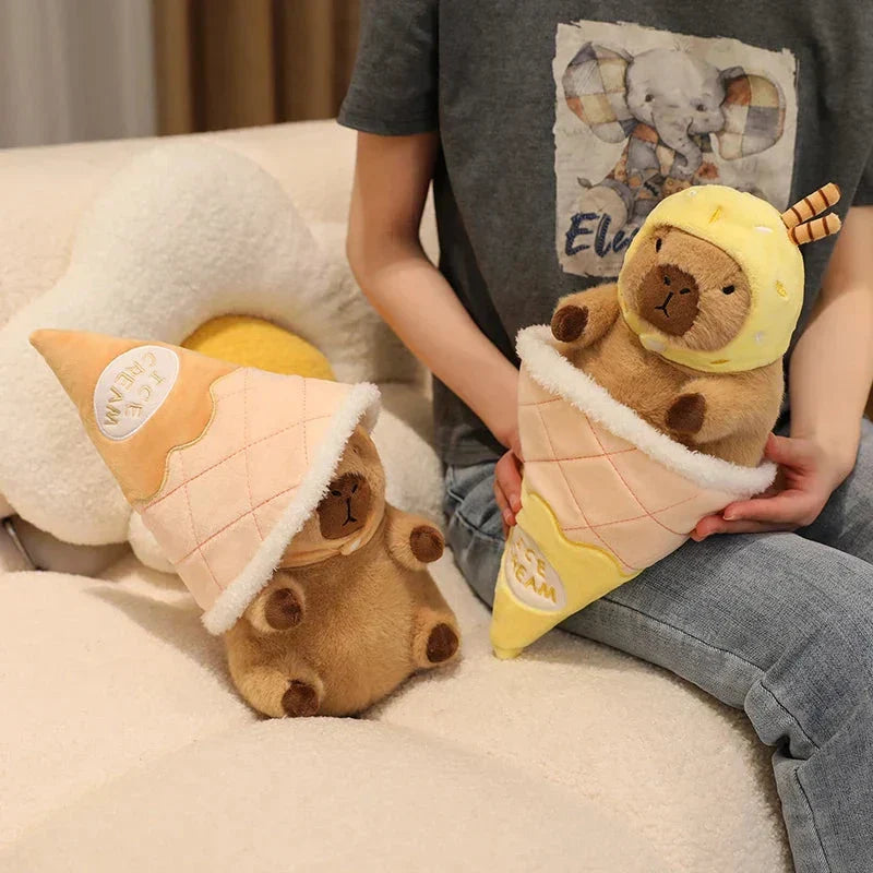 Norvo | Capybara Soft Iskrem Vaffel Plush