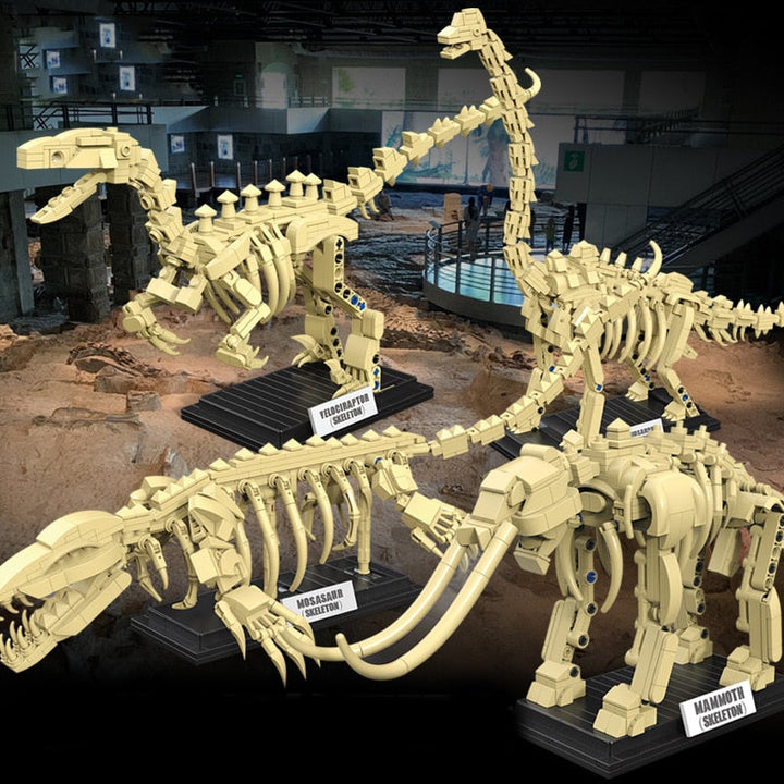 Norvo | Dinosaur Fossil Skeletons Byggeklosser Samling 2 | BEGRENSET LAGER