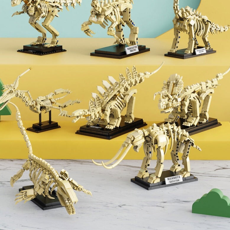 Norvo | Dinosaur Fossil Skeletons Byggeklosser Samling 2 | BEGRENSET LAGER