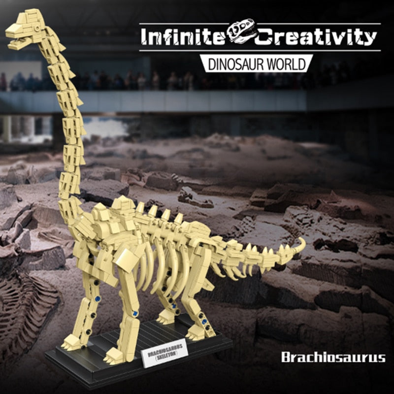 Norvo | Dinosaur Fossil Skeletons Byggeklosser Samling 2 | BEGRENSET LAGER