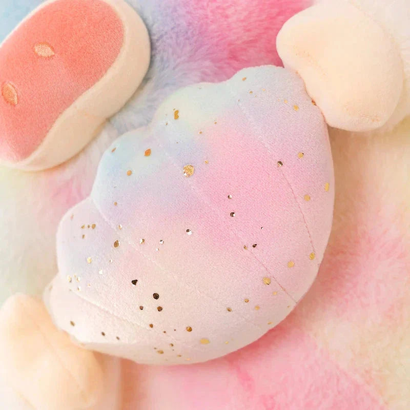 Norvo | Galaxy Rainbow Pig Holding Shell Plushie