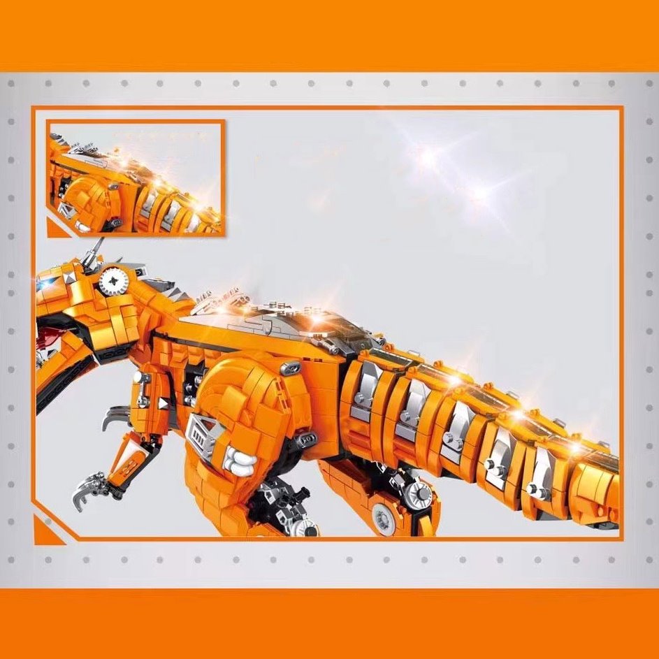 Norvo | Gylden Carnosaurus Byggeklosser