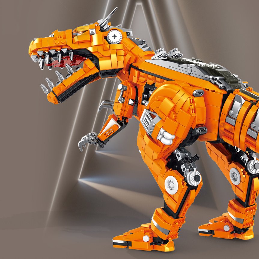 Norvo | Gylden Carnosaurus Byggeklosser