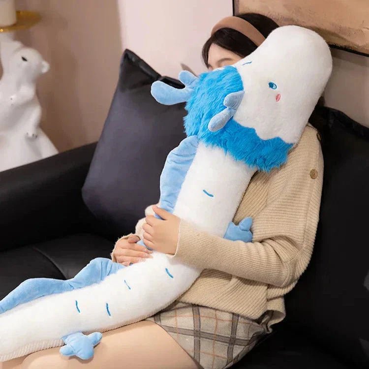 Norvo | Haku den lange hvite blå dragen kosedyr