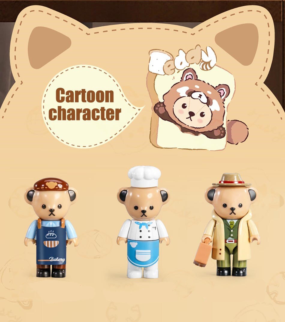 Norvo | Honey Bear Cupcakes & Cookies Bakeri Mikro Byggeklosser