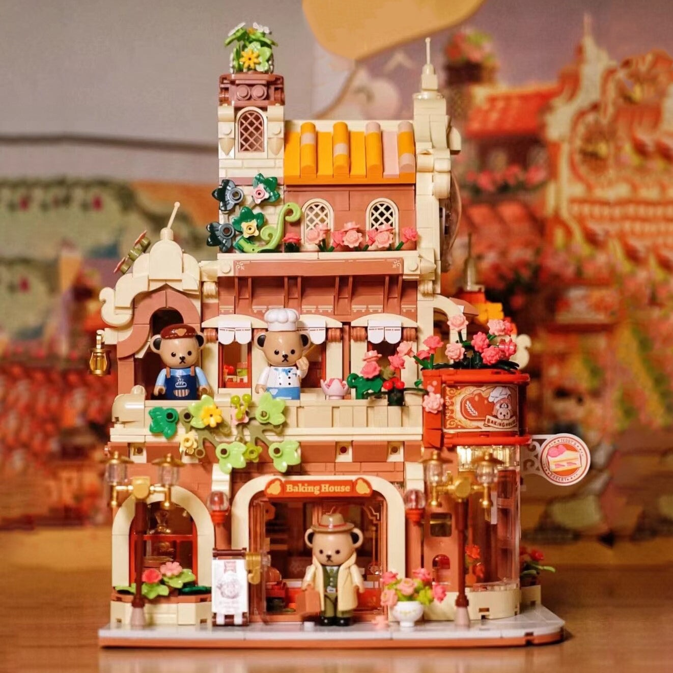 Norvo | Honey Bear Cupcakes & Cookies Bakeri Mikro Byggeklosser