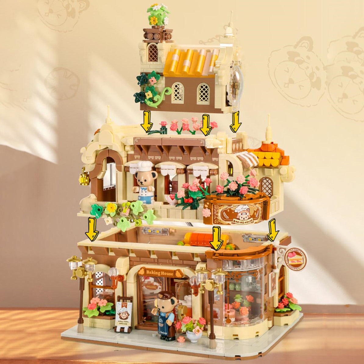 Norvo | Honey Bear Cupcakes & Cookies Bakeri Mikro Byggeklosser