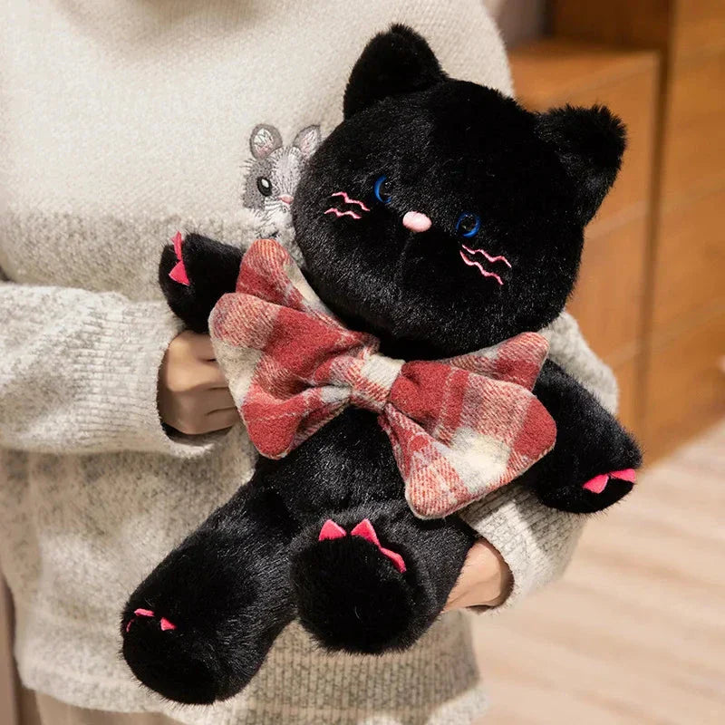 Norvo | Kawaii Katt Teddybjørn Slips Plysjdyr