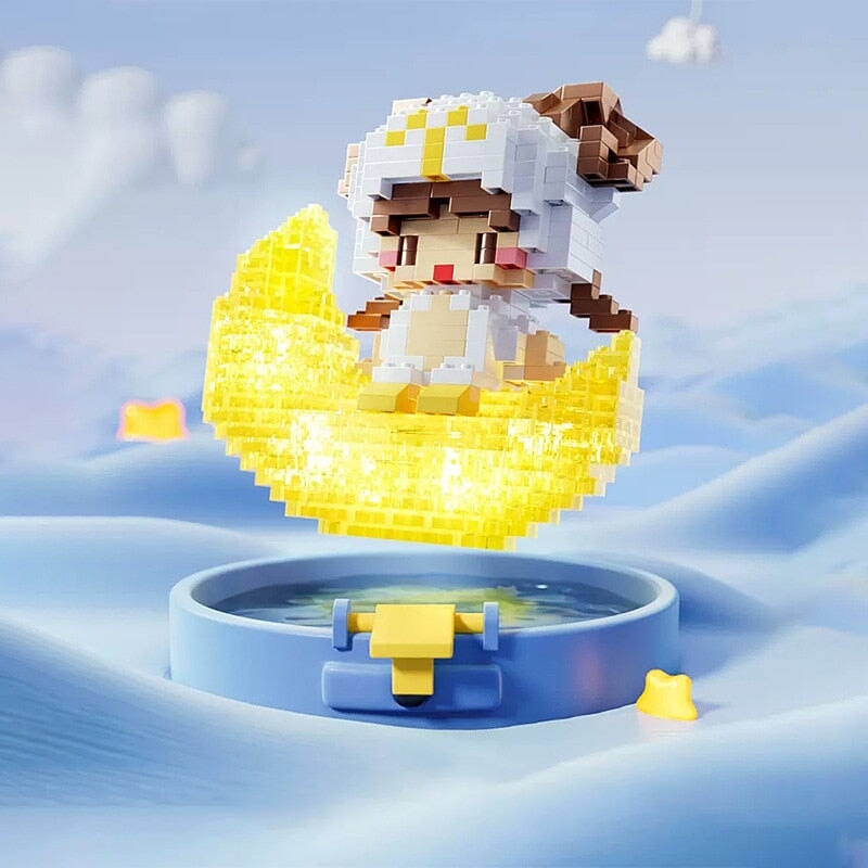 Norvo | Kawaii Chibi Moon Zodiac Stjernesystemer Nano Byggeklosser