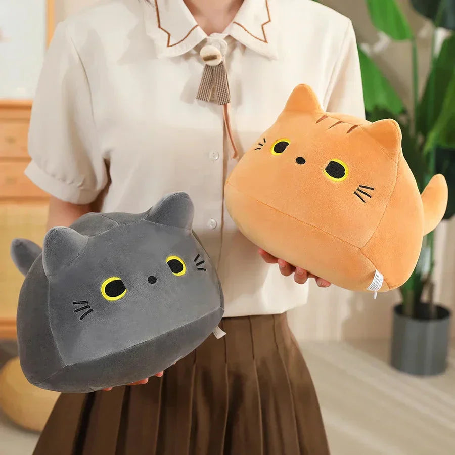 Norvo | Kawaii Chunky Katt Plushies med Kattunger