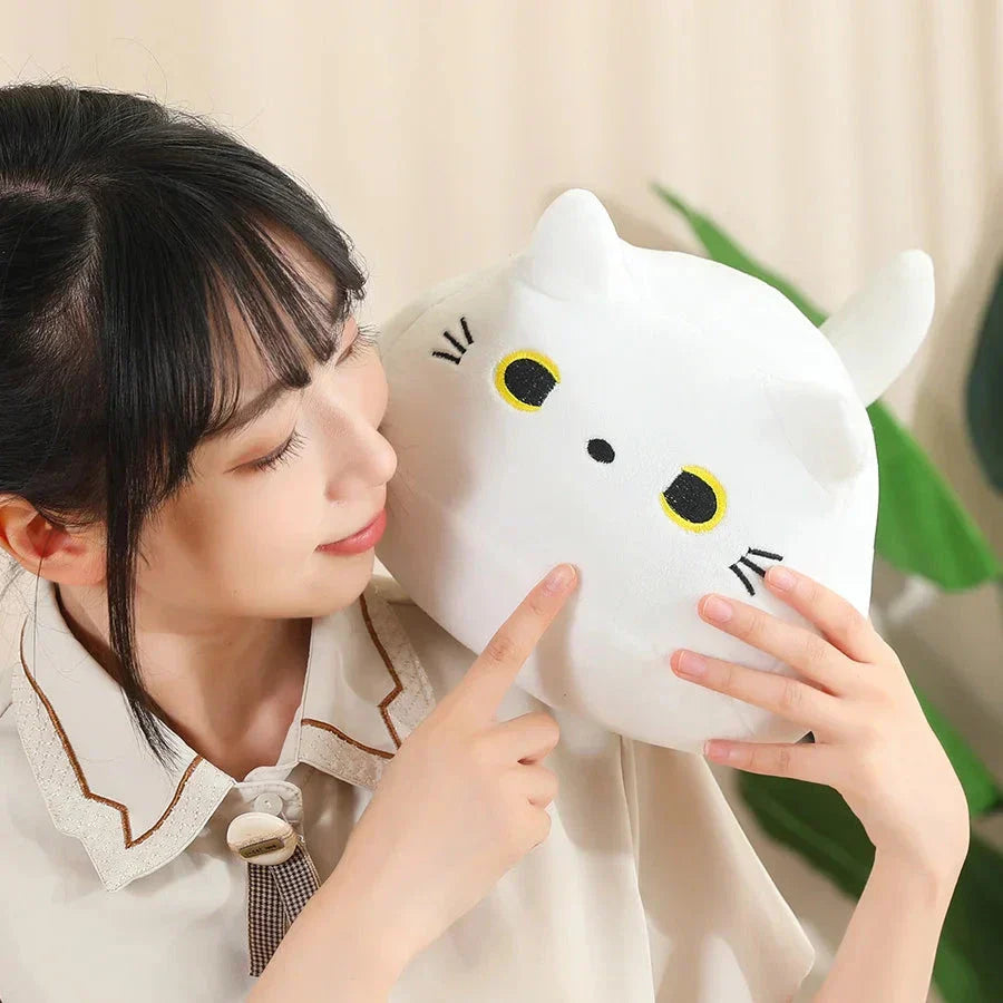 Norvo | Kawaii Chunky Katt Plushies med Kattunger