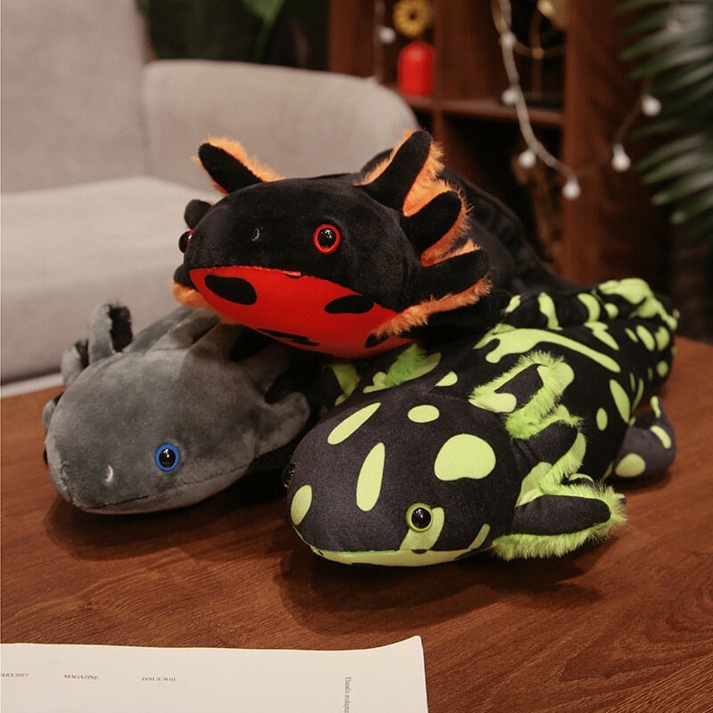 Norvo | Kawaii Fargerik Likelike Axolotl Plushie Familie