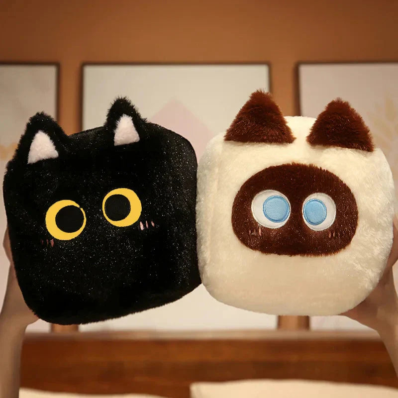 Norvo | Kawaii Fluffy Cube Cat Plushie Collection