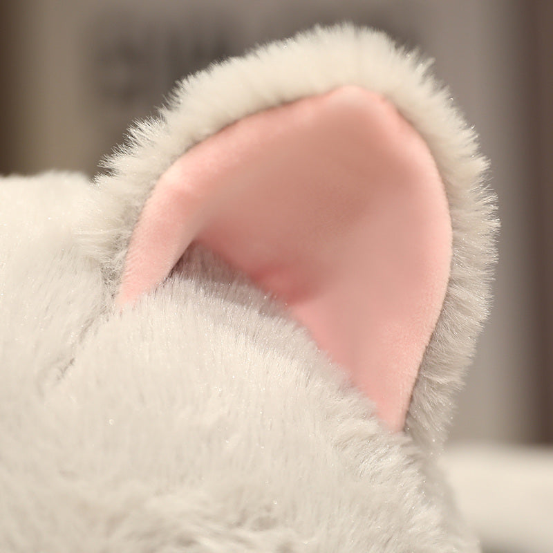 Norvo | Kawaii Grå Halv Katt Halv Hai Kombinasjons Bamse