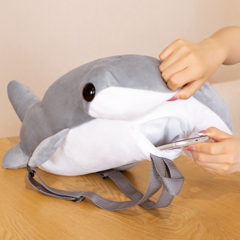 Norvo | Kawaii Hammerhead Shark Plysj Rygsekk
