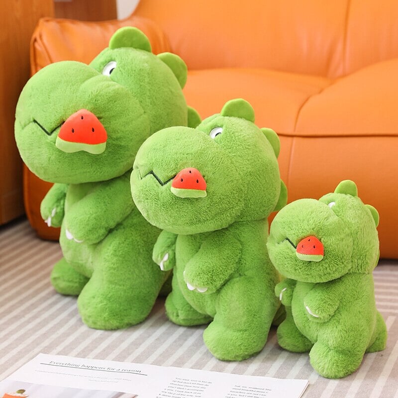 Norvo | Kawaii Rosa Grønn Fluffy Dinosaur Plushies