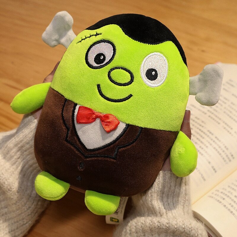 Norvo | Kawaii Skjelett Gresskar Zombie Frankenstein Vampyr Halloween Plysjdyr