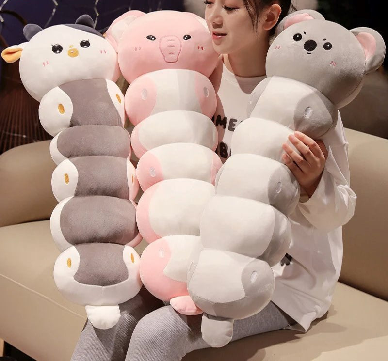 Norvo | Lang Caterpillar Katt Koala Elefant Plushie Samling
