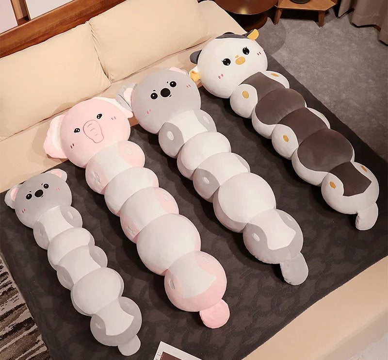 Norvo | Lang Caterpillar Katt Koala Elefant Plushie Samling