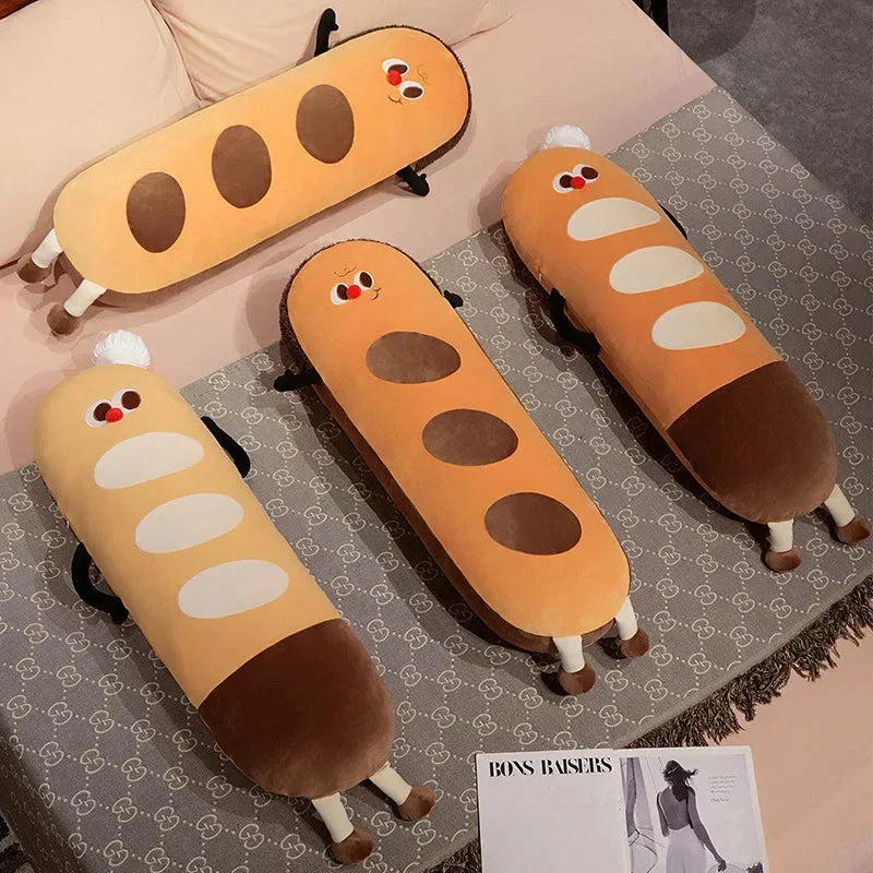 Norvo | Lang Snuggly Funny Baguette Brød Plushies