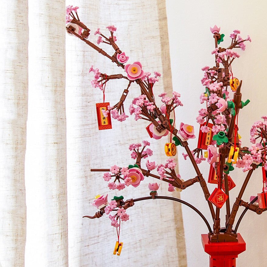 Norvo | Lucky Peach Blossom Vase Mikro Byggesteiner