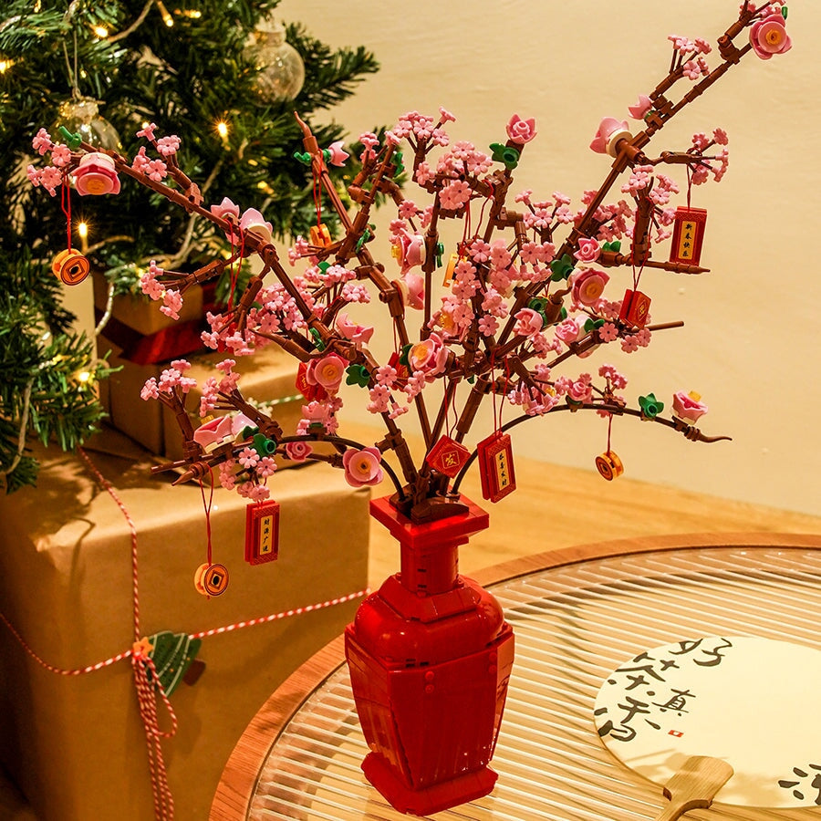 Norvo | Lucky Peach Blossom Vase Mikro Byggesteiner