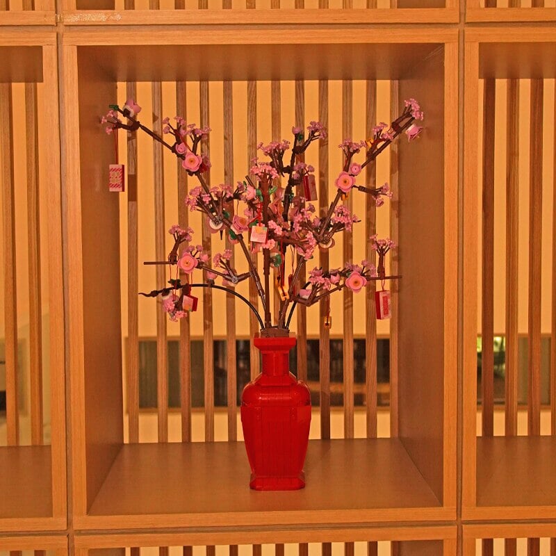 Norvo | Lucky Peach Blossom Vase Mikro Byggesteiner